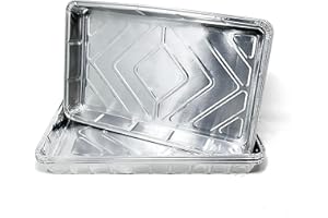 Bakery Direct Ltd 25 Large Foil tray bake containers aluminium recyclable 12 x 8 includes 2 FREE 21" disposable piping bags!
