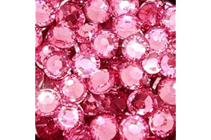 Little Snow Direct® Pack of 1000 Resin Crystal Flat Back Rhinestones Diamante Gems Nail Art & Crafts (Fuchsia Pink, 2mm)