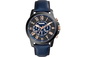 Fossil Grant Uhr Für Herren, Quarz-Chronographenwerk, Mit Edelstahl- Oder Lederarmband