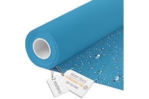 DreamRoots Tessuto Impermeabile al metro 160 cm Larghezza, 220 g/m² 600D, Stoffa per Cuscini Esterni - Aral 2M