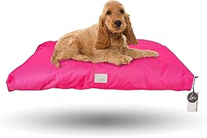 Ligo Tommy - Materasso per Cani Idrorepellente e AntiGraffio, Realizzato in Italia. Cuscino Cuccia per Cane AntiGraffio antimacchia Perfetto per l'uso Interno ed Esterno. (L: 120 x 70 cm, FUCSIA)