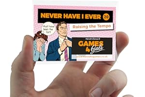 Hannah's Games I Have Never or Drink If Hen Party game multi-challenge options credit card sized and splash-proof resealable bag