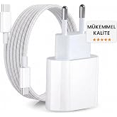 35W Hızlı Şarj Aleti Seti &ndash; iPhone 15/16 / 17 Serisi Uyumlu Type-C to Type-C &Ouml;rg&uuml;l&uuml; Kablo &amp; 35W PD Adapt&ouml;r + 60W &Ouml;rg&uuml;l&uuml; Kablo