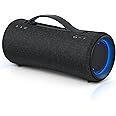 Sony SRS-XG300 - Portable wireless Bluetooth speaker with powerful party sound and lighting - waterproof, 25 hours battery life, smartphone and quick charging - Black (Renewed)