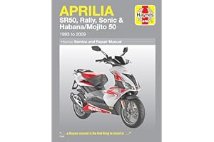 Haynes Aprilia SR50,Rally,Sonic,Habana/Mojito Scooters 93-09 Manual (Paperback)