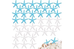 Aweisile 40 pezzi Stelle Marine per decorazioni Finger Starfish Decorative Stelle Marine in resina per Decorazioni di Matrimoni Home Decor la casa Natale Feste e Progetto Artigianale progetti creativi