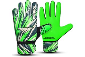 TOROGA Kids Goalkeeper Gloves–Football Goalkeeper Gloves For Boys, Kids Children Youth Soccer Goalie Gloves with Strong Grip,Breathable Mesh & Durable Palm–Boys Soccer Glove for Training