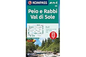 KOMPASS Wanderkarte 095 Peio e Rabbi, Val di Sole 1:25.000: 3in1 Wanderkarte mit Aktiv Guide inklusive Karte zur offline Verwendung in der KOMPASS-App. Fahrradfahren. Skitouren.