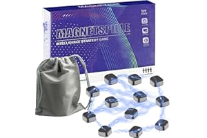 magnetspiele 20 PCS Magnetisches Schachspiel, Magnetisches Schachset, Magnet Spiel, Pädagogisches Schachspiel Damespiel Magnetic Tragbares Schachbrett Partyzubehör für Familientreffen und Reisen