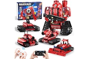 Arulis 5 in 1 Technic Remote Control Building Toy Sets, Remote Control Robot and Car Programmable with App, Technic Robot Sets Toy Gift for 8-12 13 14 15 Years Boys