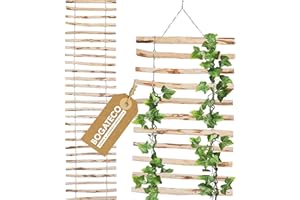 BOGATECO Treillis pour Vignes en Bois | 50 x 200 cm | Naturel Support pour Plantes grimpantes | Décoration pour terrasse, Jardin et Balcon