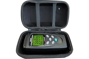 LATNEX MG-300 Gauss and ELF Magnetic Field Meter with Protection Boot + Black EVA Carrying Case