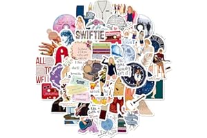 ELEGANCE-GO Aufkleber,50 Stück Wasserdichte Aufkleber Pop-Sänger-Aufkleber Einweg-Aufkleber Beliebte Singer Aufkleber Cartoon Graffiti Musik Aufkleber für Erwachsene,Mädchen,Jungen,Kinder,Teenager