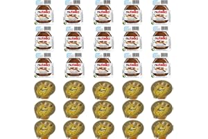 15 x 15g Nutella + 15 x 20g Langnese Landhonig = 30 Portionspackungen für ein perfektes Frühstück - Zusammengestellt von FISGUS® by krass-shoppen-de