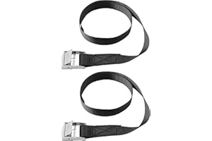 Connex Pas mocujący – praktyczny zestaw 2 sztuk – jednoczęściowy – 500 x 18 mm – maksymalne obciążenie 100 kg – z zamkiem zaciskowym/pasem mocującym/zabezpieczeniem ładunku/pasem zapadkowym /