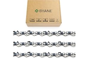BYANE 3-PC MS170 Chaînes de Tronçonneuse Faible Rebond 3/8"LP 50 maillons 1,1mm 35 cm Compatible avec Stihl MSE170C MS180 MS192T, 3610 000 0050