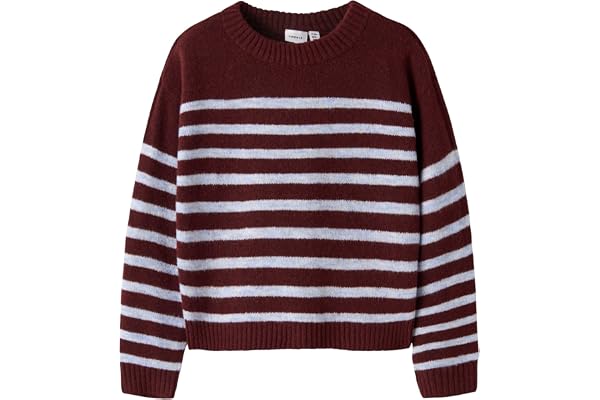 NAME IT Flickor Nkfkally Ls Knit Nkfkally Ls Knit (1-pack), Andorra, 122-128