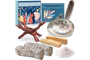 Zestaw Frasheng: Kadzidło Szałwia, Białej Szałwii, Palo Santo, Skorupa Abalone - Energetyczne Oczyszczenie, Wspomaga Medytację