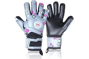 GK Saver Football Goalkeeper Gloves – Kids & Adults Goalie Gloves Size 4–11 | Non-Fingersave Training & Match GK Gloves with Superior Grip