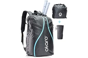 Otaro® Bolsa de Tenis Nuevo (32 litros) Diseño Elegante y asignación de Espacio innovadora - ¡Apoya a Las jóvenes promesas! para Jugadores de Tenis Aficionados y Profesionales