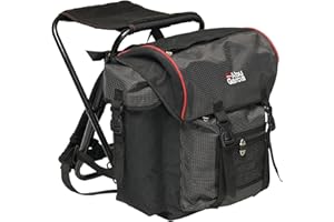 Abu Garcia Fishing Rucksack with Built-In Chair – Heavy-Duty, Water-Resistent Backpack for Anglers, Carp Fishing, Sea Fishing, Camping & Outdoor Adventures, Available in