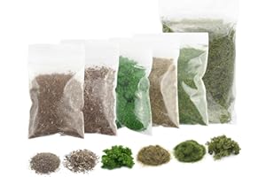 WWS WAR WORLD SCENICS War World Scenics Starter Kit Materiali Base Foresta Estiva – Modellismo Ferroviario Statico ho Diorama Wargame Terrain Erba Statica Miniature Accessori Scala Applicatore Spedizione Tracciata