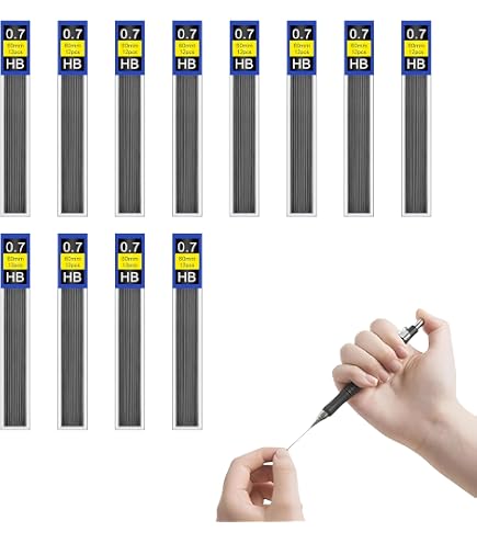 Pennelli meccanici, 0,9 mm 2H di ricarica per matite, ricambio per matite resistenti alla rottura, 30 per tubo, 1 tubi (30 pezzi