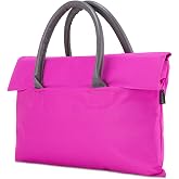 Classone BYN-EL009 WTXPro Su Ge&ccedil;irmez Kumaş 13-14 inch Bayan Laptop, Notebook, Macbook Air El &Ccedil;antası- Tote Bag- Fuşya