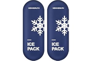 KEKHEALTH Impacchi di Ghiaccio Gel per Borsa Termica Insulina Ghiaccioli per Borsa Frigo Riutilizzabile per Diabetici Porta Medicine da Viaggio(2 Pezzi)