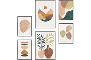 Heimlich Zestaw Plakatów - NieoprawioneWydruki Premium2 x A3 & 4 x A4-30x42 & 21x30 | » Palma Monstera Abstrakcja «