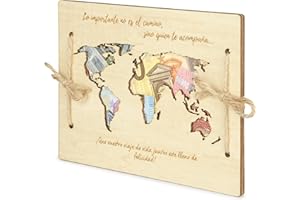 EQUIK PRODUCTS Regalo dinero boda | Regalo novios | Regalo pareja | Sobre para regalo dinero boda | Tarjeta de felicitación de madera | Regalo luna de miel, viaje de bodas | Regalo recién casados