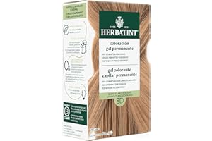 Herbatint Coloración para Cabello en Gel 8D Rubio Claro Dorado - 170 ml | Sin Amoníaco, Cobertura Óptima de Canas | con 8 Extractos Orgánicos, Ideal para Pieles Sensibles