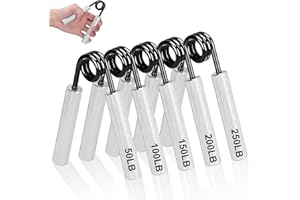 COVVY Griffkraft Trainer Set,50/100/150/200/250LBS Handgriff Trainer,rutschfester Metall unterarmtrainer Hand Grip Strength,Fingerverstärker, fingertrainer für Muskelaufbau Training
