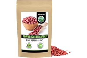 Alpi Nature Poivre Rose 125g, Baies de Poivre Rose Entières pour la Cuisine et Mélanges d'Épices