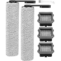 Rouleau De Brosse De Rechange Et Filtre HEPA Pour Tineco Floor One S5 Combo S5 Combo Power Kit Aspirateur Humide Et Sec 3 X Rouleaux De Brosse 4 X Filtres 1x Brosse De Nettoyage 88992476