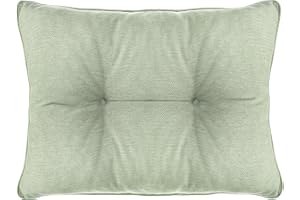 SLIPIO Cushion for Rattan Garden Furniture Lounge Cushion for Chair (60 x 40 cm, Olive Green)