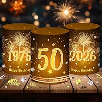 Confetti Tafeldecoratie Voor 50e Verjaardag – Zwart-goud, Strooidecoratie, Geschikt Voor Man Of Vrouw, Feestelijke Setting