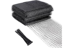 Deluisho Malla Antipajaros, 2.1x15m Malla Plastico Jardin, Red de Estanques, Malla plastico, Red de Jardín Multifuncional, Resistente a la Intemperie, Negro