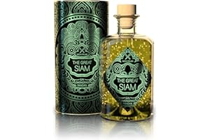 ‎MICHI PALMA Michi Palma | The Great Siam Lemongrass Pandan (1 x 0.5 L) | Premium Gin Based Spirit | With 23 Carat Pure Gold Leaf and Elegant Gift Packaging | Golden Gin Gift Idea