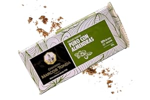 Chocolates Marcos Tonda – Chocolate Puro 55% Gourmet | Chocolate Con Almendras Extrafino 200g | Chocolate Gourmet | Chocolates Originales Para Regalar | Desde 1793