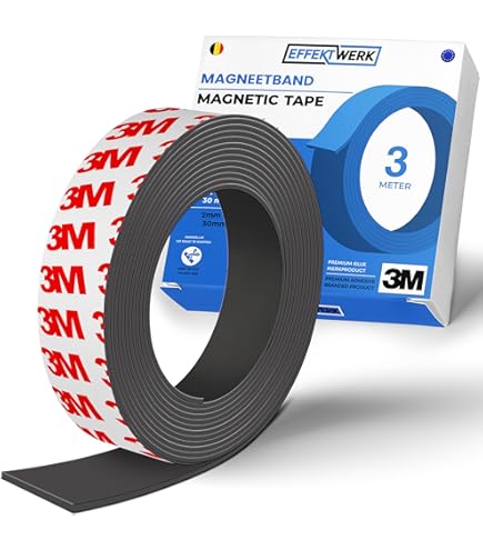 Nastro Magnetico Adesivo Forte - 1 Metro Per Organizzazione Casa E Ufficio