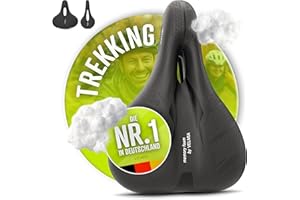 ‎VELMIA VELMIA Fahrradsattel maximaler Fahrkomfort Dank ergonomischen [3-Zonen-Konzept] und ShockAbsorb Federung I fahrradsattel Herren und fahrradsattel Damen, Fahrrad, Gravel Bike, MTB, e Mountainbike