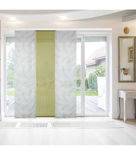 Bestlivings Tende A Pannello Elena 3 Pezzi 60x260 Cm – Righe, In Voile Trasparente, Per Finestre E Divisori - 6