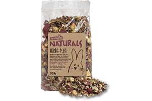 Rosewood Naturals Herbs Plus, Small Animal Treat for Rabbits, Guinea Pigs, Chinchillas, Degus, Hamsters, Gerbils, Mice and Ra