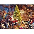 Christmas Jigsaw Puzzles for Adults 500 Piece Santa Claus Kids & Pets 20.5 x 15 Inch Xmas Puzzles for Adults 500 Pieces Christmas Puzzles for Adults