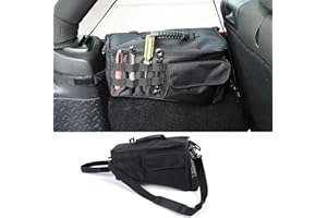 JeCar Radkasten-Aufbewahrungstasche, Kofferraum-Organizer mit Tragegriff für Jeep Wrangler JK & Unlimited 4-Türer, Schwarz