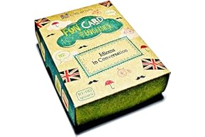 CREATIVO Fun Card English 100 IDIOMS in Conversation (Grammar and Vocabulary Flashcards + Exciting Game)