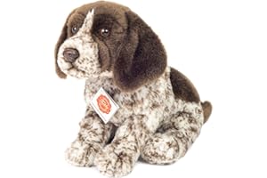 HERMANN TEDDY Teddy Hermann 91968 Peluche en Forme de Chiot Allemand à Poils métalliques avec Rembourrage recyclé 30 cm