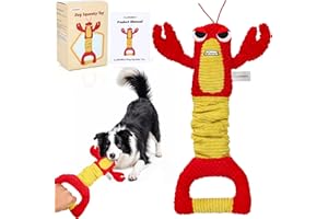 FLERDMAU Dog Toys Indestructible - Interactive Dog Toy for Boredom - Fun Indoor Dog Toys for Small and Medium Dog - Outdoor Fetch and Tug-of-War Game Entertainment - Perfect Dog Birthday Gift