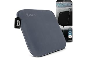 SNUGL Memory Foam Sofa Cushion with Shape Retention – Hypoallergenic Velvet, Supportive Visco-Elastic Foam, Removable & Washable Cover, Perfect for Home Decor and Sofa Furniture (Light Grey)